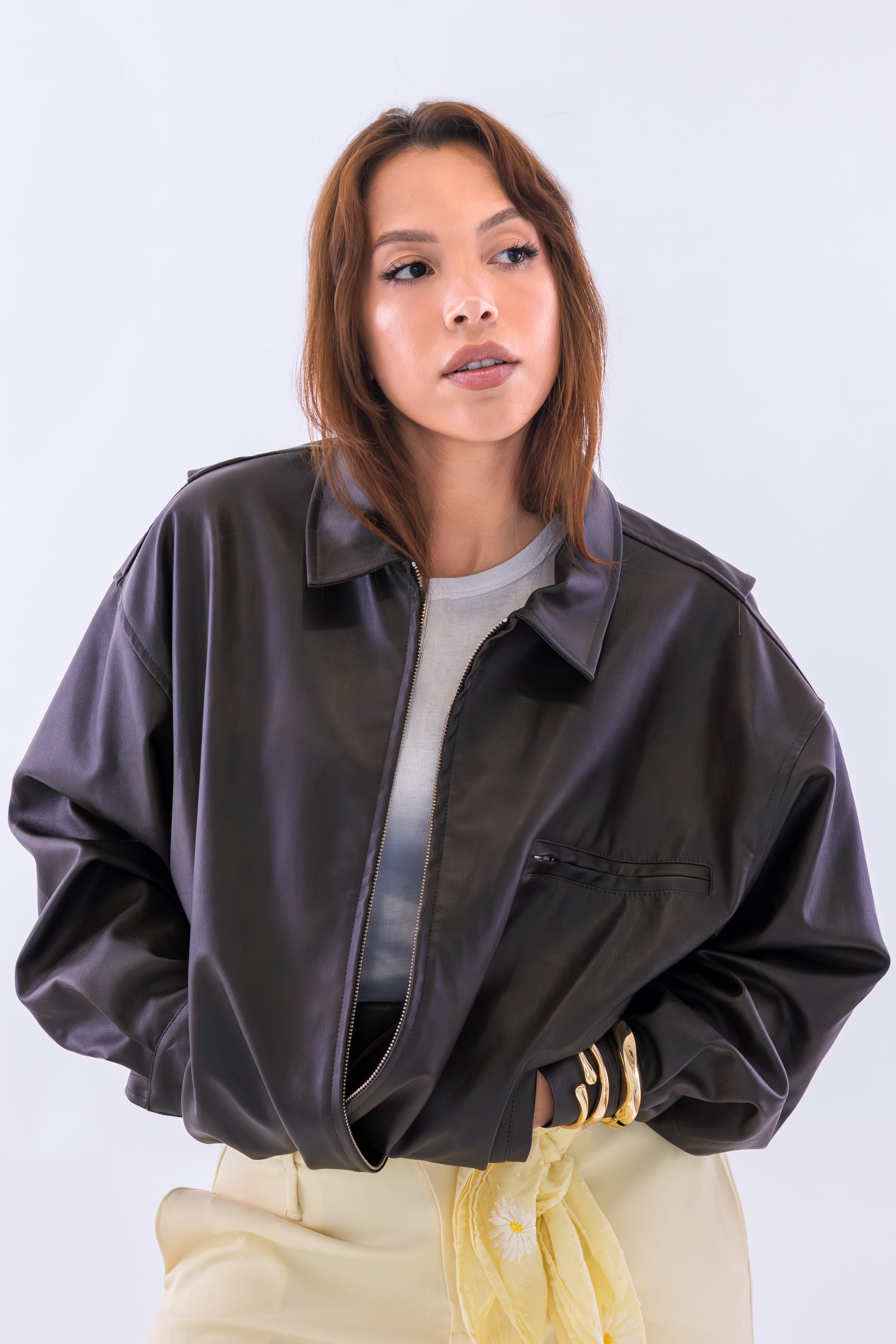 The Soho Faux Leather Jacket | The Essentials